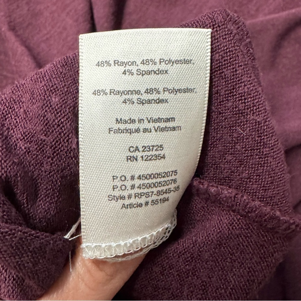 Wilfred Free Rosa Tank Dress Deep Plum Large - Picture 4 of 6